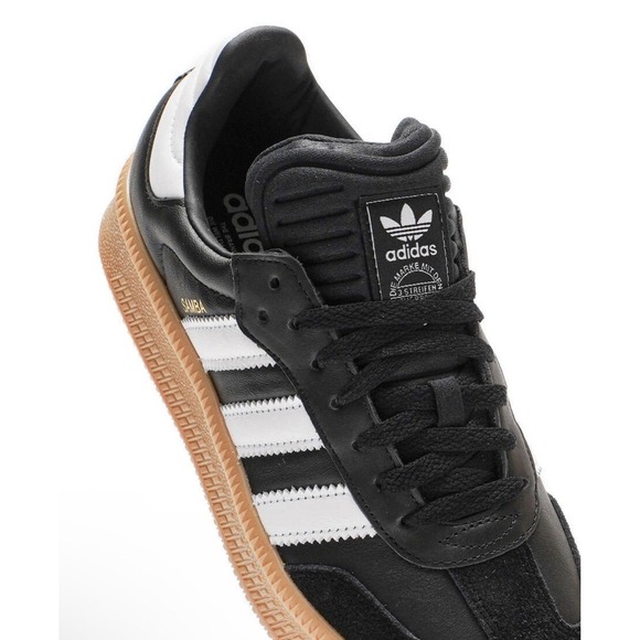 New ADIDAS ORIGINALS SAMBA SIZE 9 SHOES SNEAKERS IE1379 Black/White/Gum - Picture 4 of 6